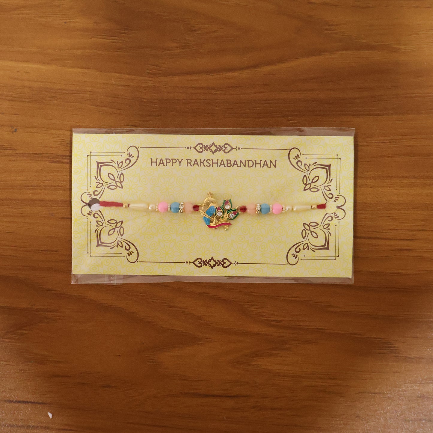 Premium Peacock Motif Designer Rakhi for Brother