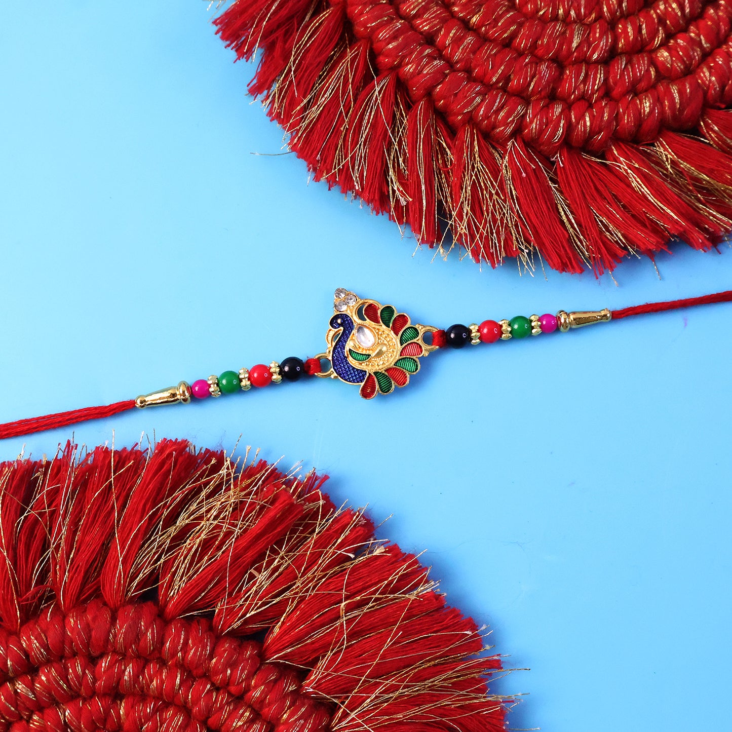 Elegant Peacock Designer Rakhi (1 Pc)