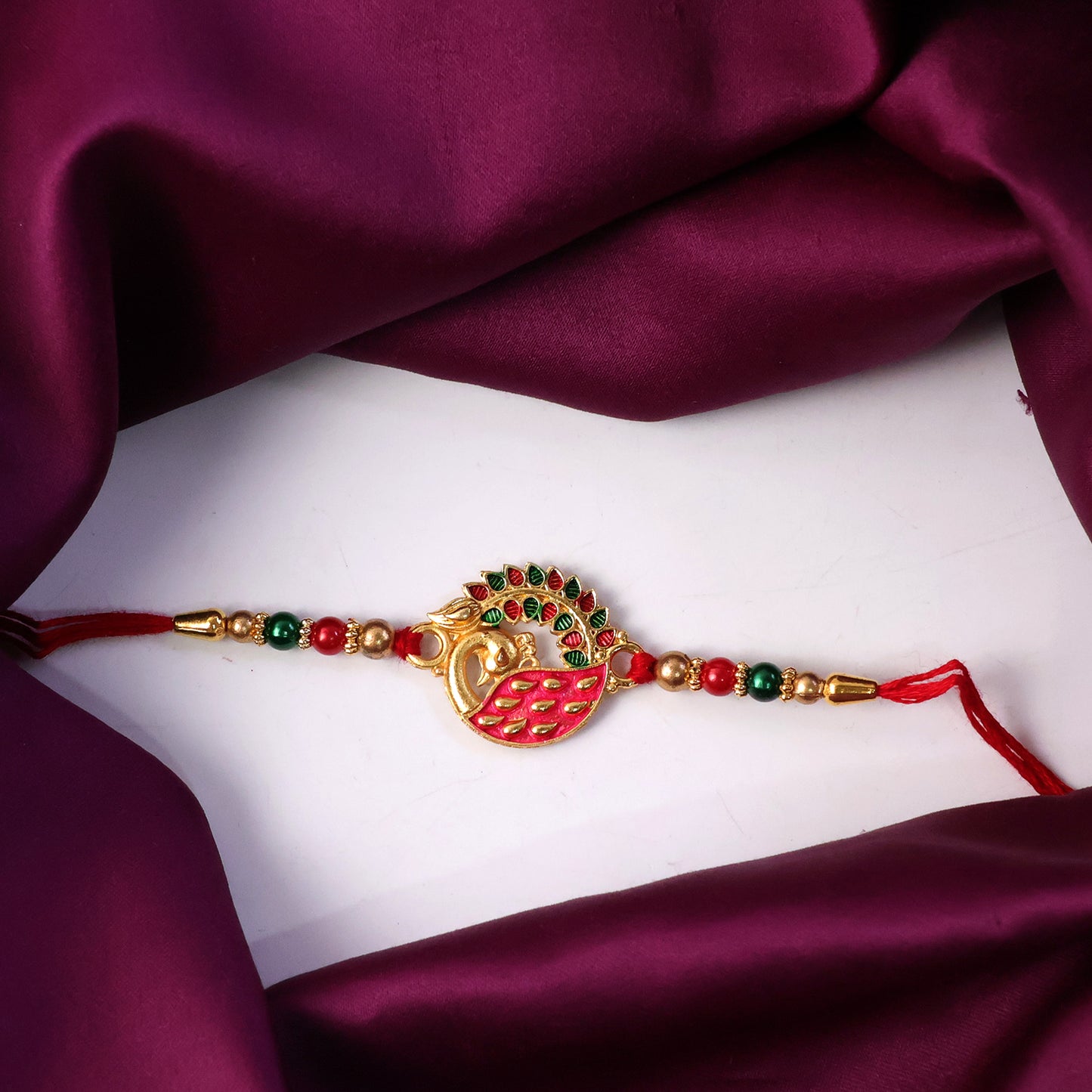 Elegant Peacock Design Rakhi (1 Pc)