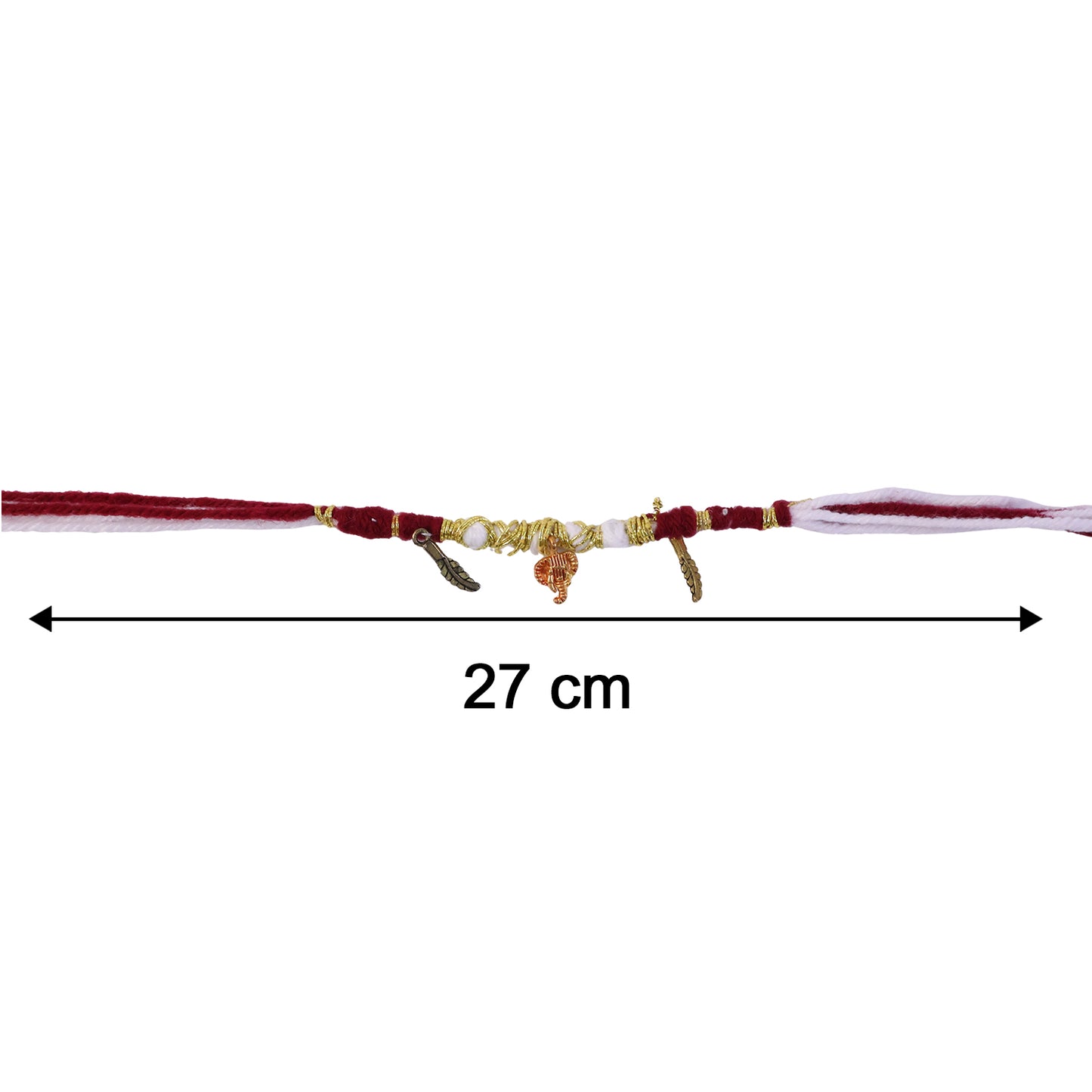 Size reference of Decorative Thread Rakhi Bracelet
