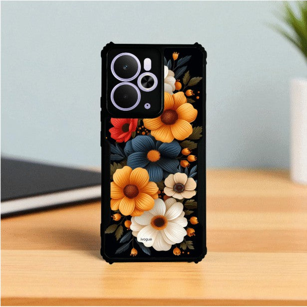 Retro Petals Mobile Cover For Realme 14T