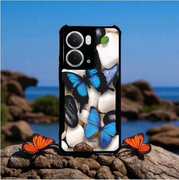 Blue Wings Beauty Mobile Cover For REALME P3