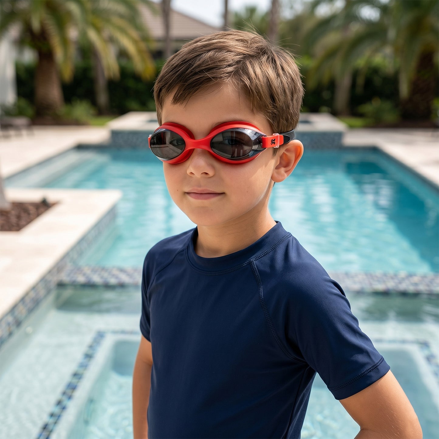 Swimming Goggles angled view