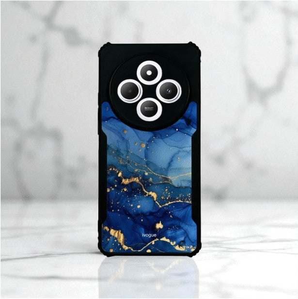 Blue Opulence Mobile Cover For Redmi 14c