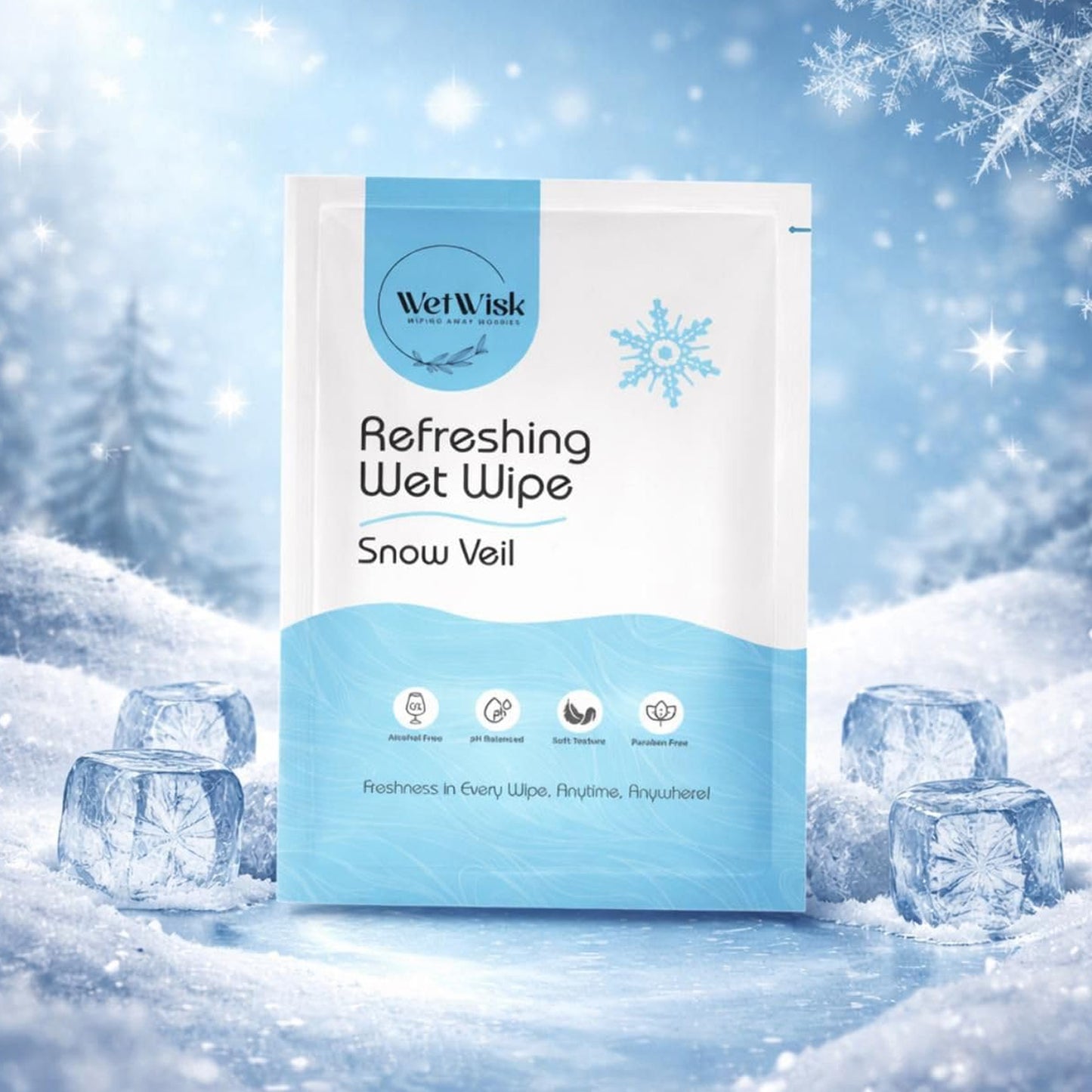 Snow veil wipe refreshing use