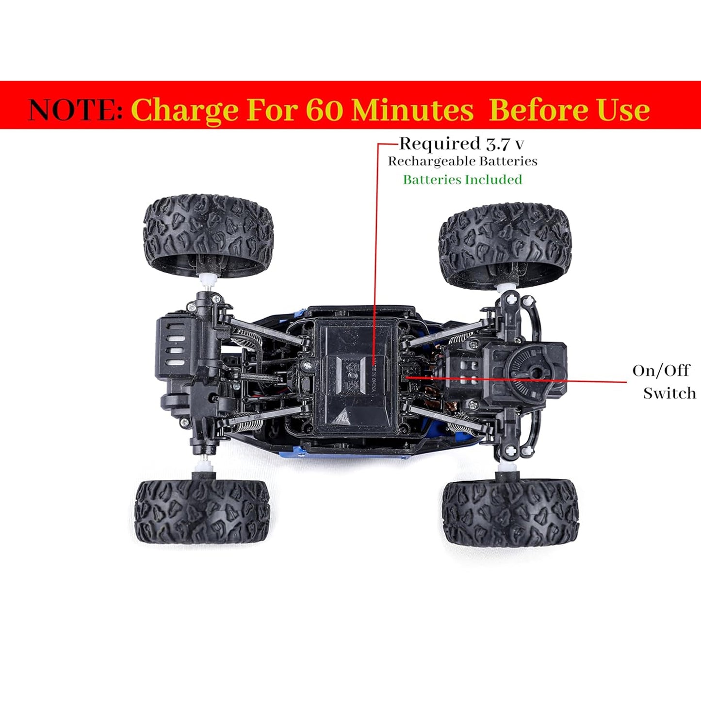 Rock Crawler Monster RC Truck climbing rocks