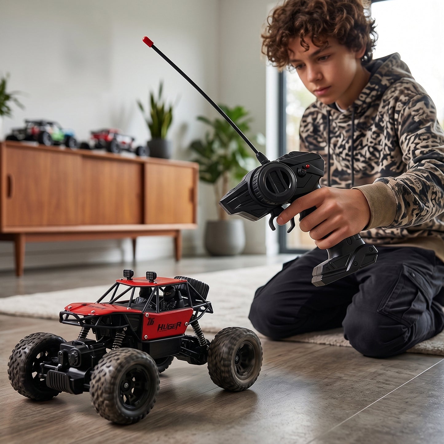 Rock Crawler Monster RC Truck action pose