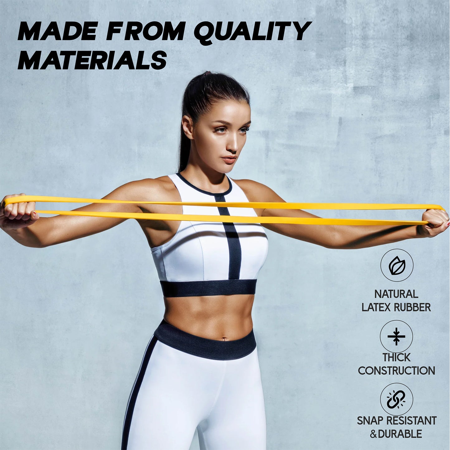 Heavy-Duty Resistance Exercise Band 2080×13 mm