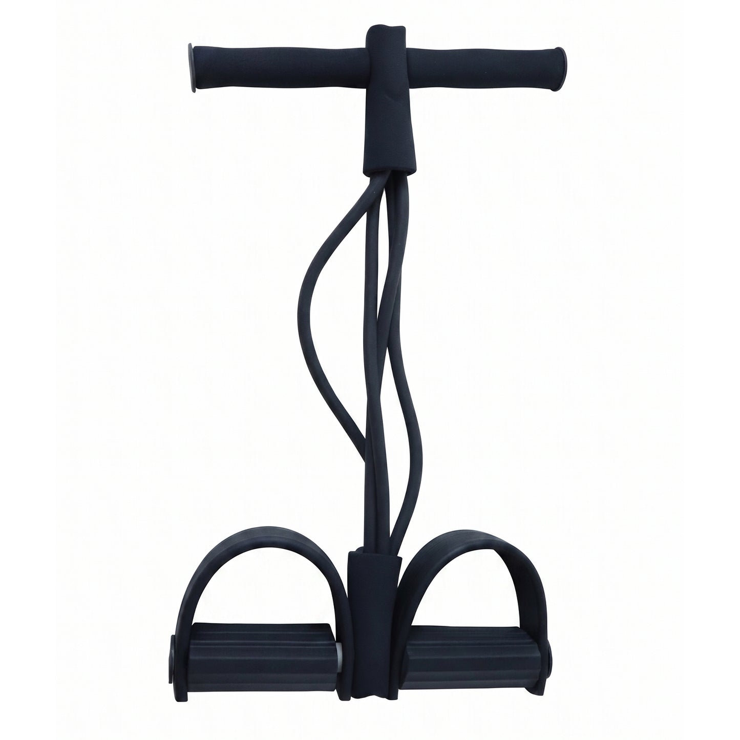 Portable Pull Rope Resistance Exerciser with Foot Pedal Support (1 Pc)