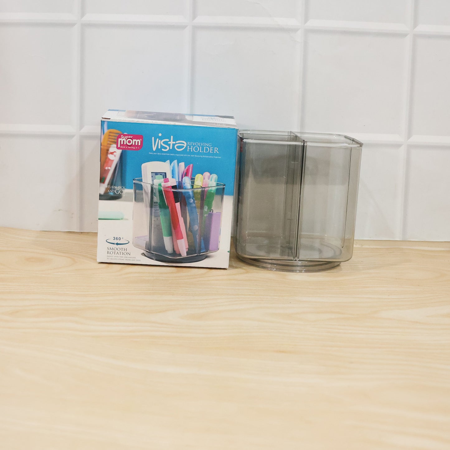 Supermom Vista 360° Rotating Acrylic Pen Stand
