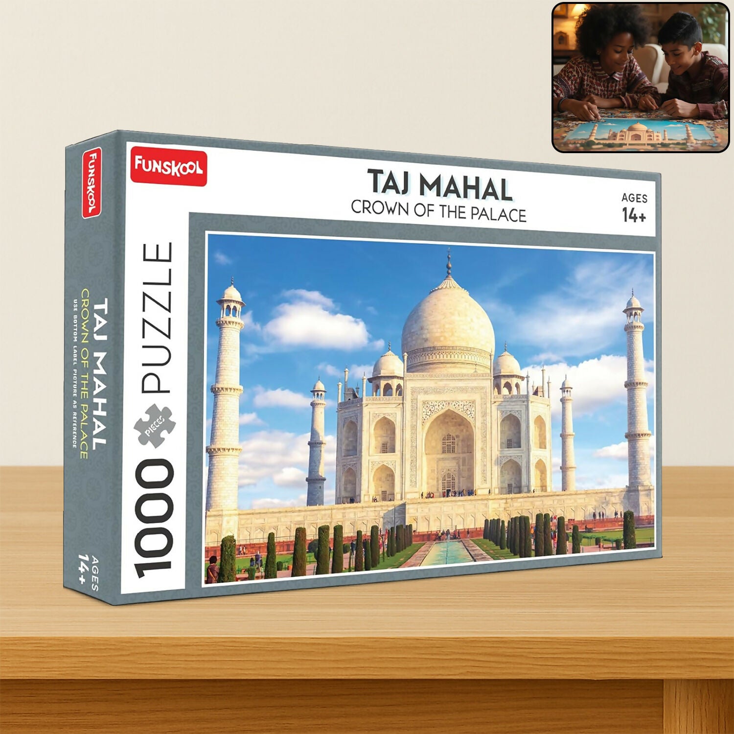 Funskool Taj Mahal Crown of the Palace – 1000 Pieces Jigsaw Puzzle for Adults & Teens