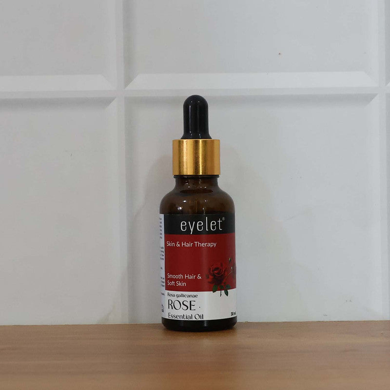 Eyelet Rose Essential Oil Natural Skin & Hair Therapy Oil for Smooth Hair 30ML