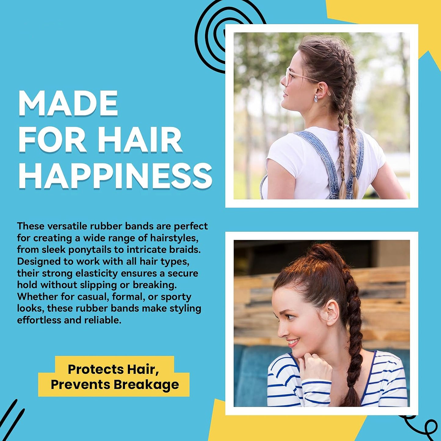 Mini Rubber Bands for Hair Styling (700 Pc)