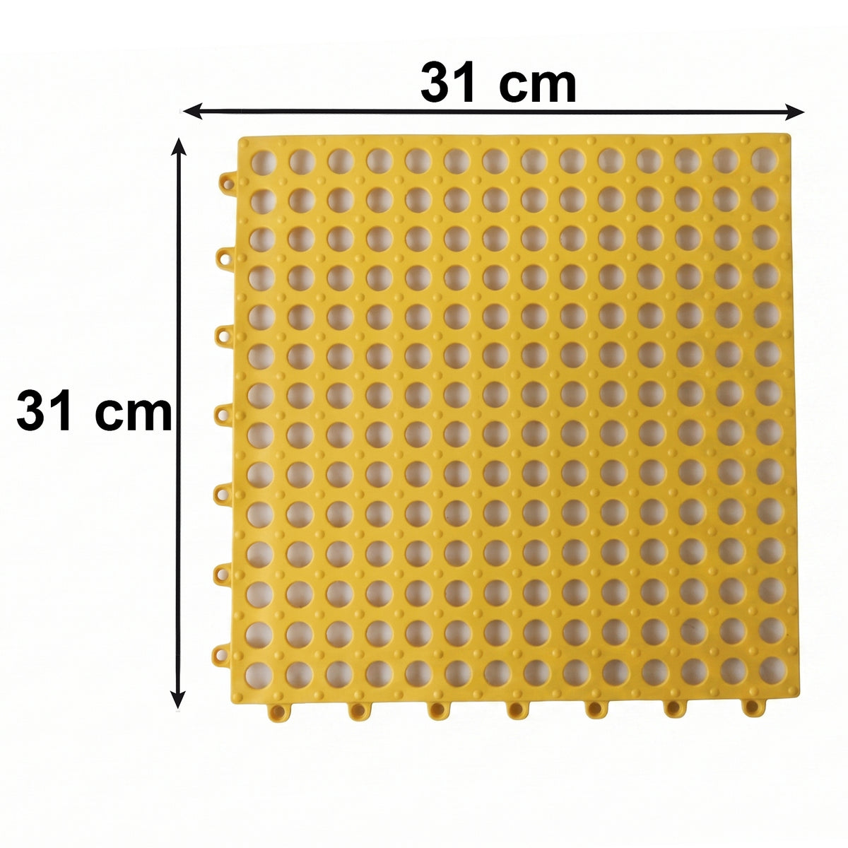 Versatile 30x30cm anti-skid mat for bathrooms, pools, and spas