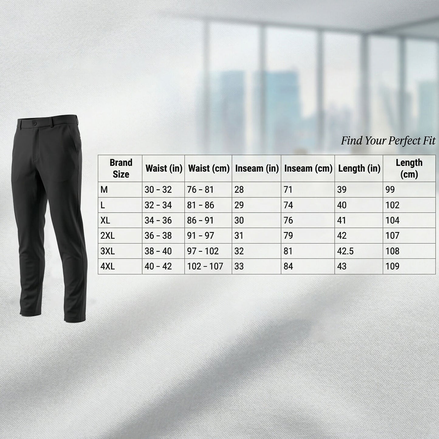 Men’s Premium Slim Fit Stretchable Formal & Casual Pants