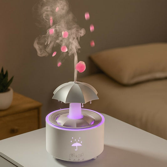 Umbrella Aromatherapy Diffuser with Colorful LED Lights & Cool Mist Spray