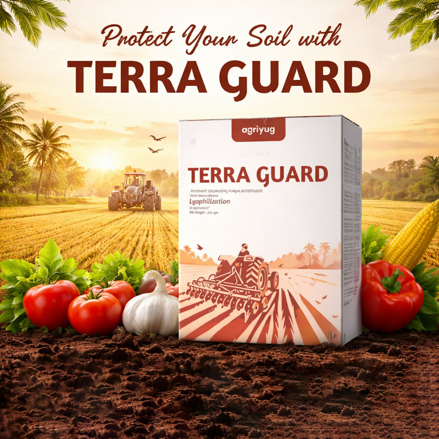 Application of Terra Guard solution in crops via irrigation system