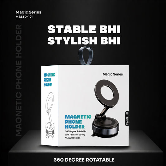 Magic Series 360 Degree Rotatable Magnetic Phone Holder (1 Pc)