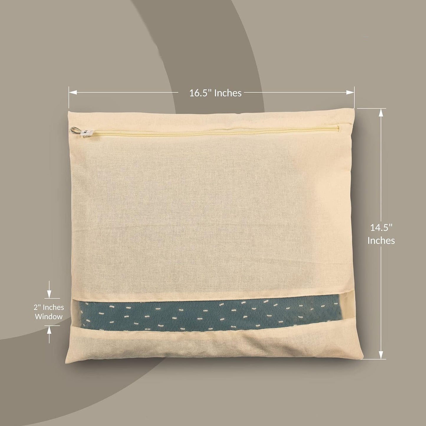 Zip Closure Saree Storage Bag (14.5x16.5 cm, Pack of 6)