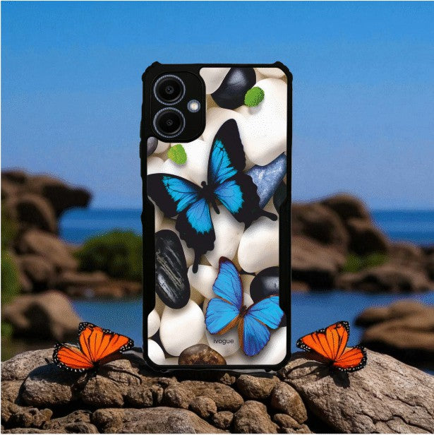 Blue Wings Beauty Mobile Cover For Samsung A06