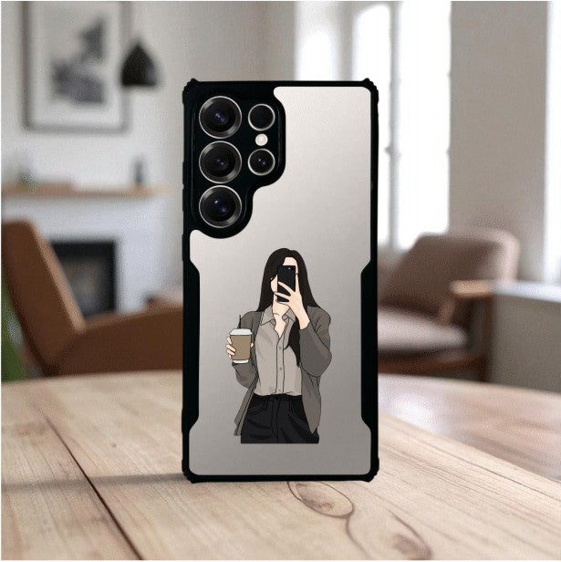 Coffee Girl Mobile Cover For Samsung S24 Ultra