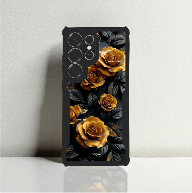 Golden Rose Mobile Cover For Samsung S25 Ultra