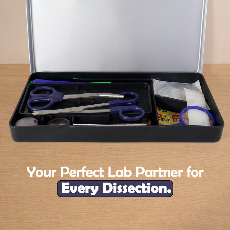 Camlin Scholar Dissection Instruments Box – Stainless Steel & Plastic Instruments for Biology Lab and Educational Use