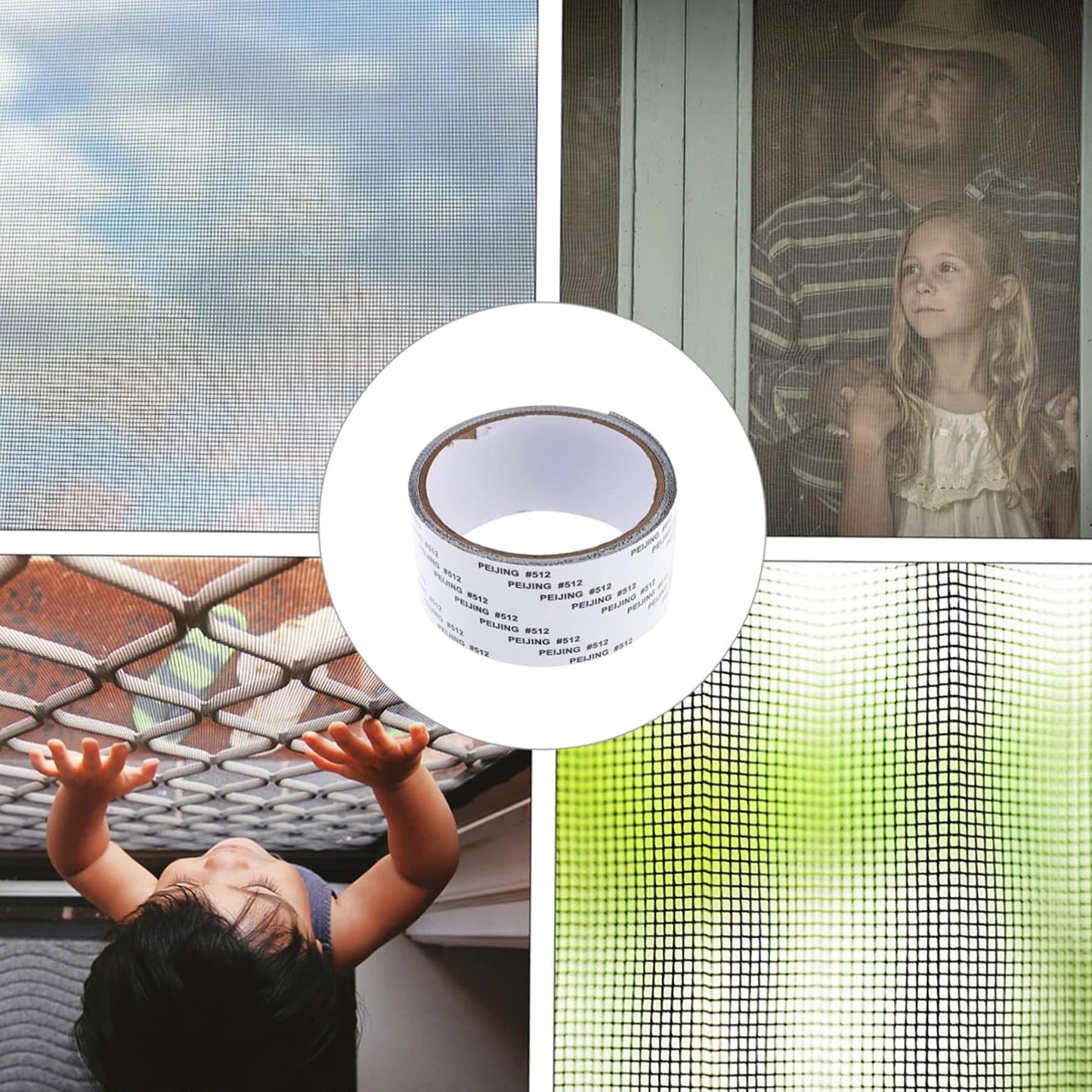 Self-Adhesive Mosquito Net Repair Tape – 2M x 5CM Roll – 1 Pc