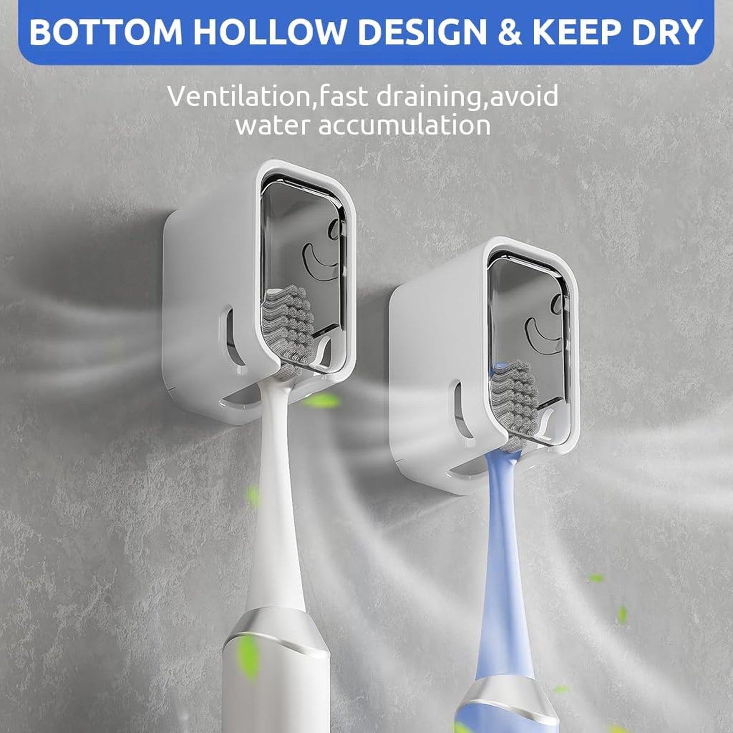 Compact and waterproof toothbrush holders suitable for travel