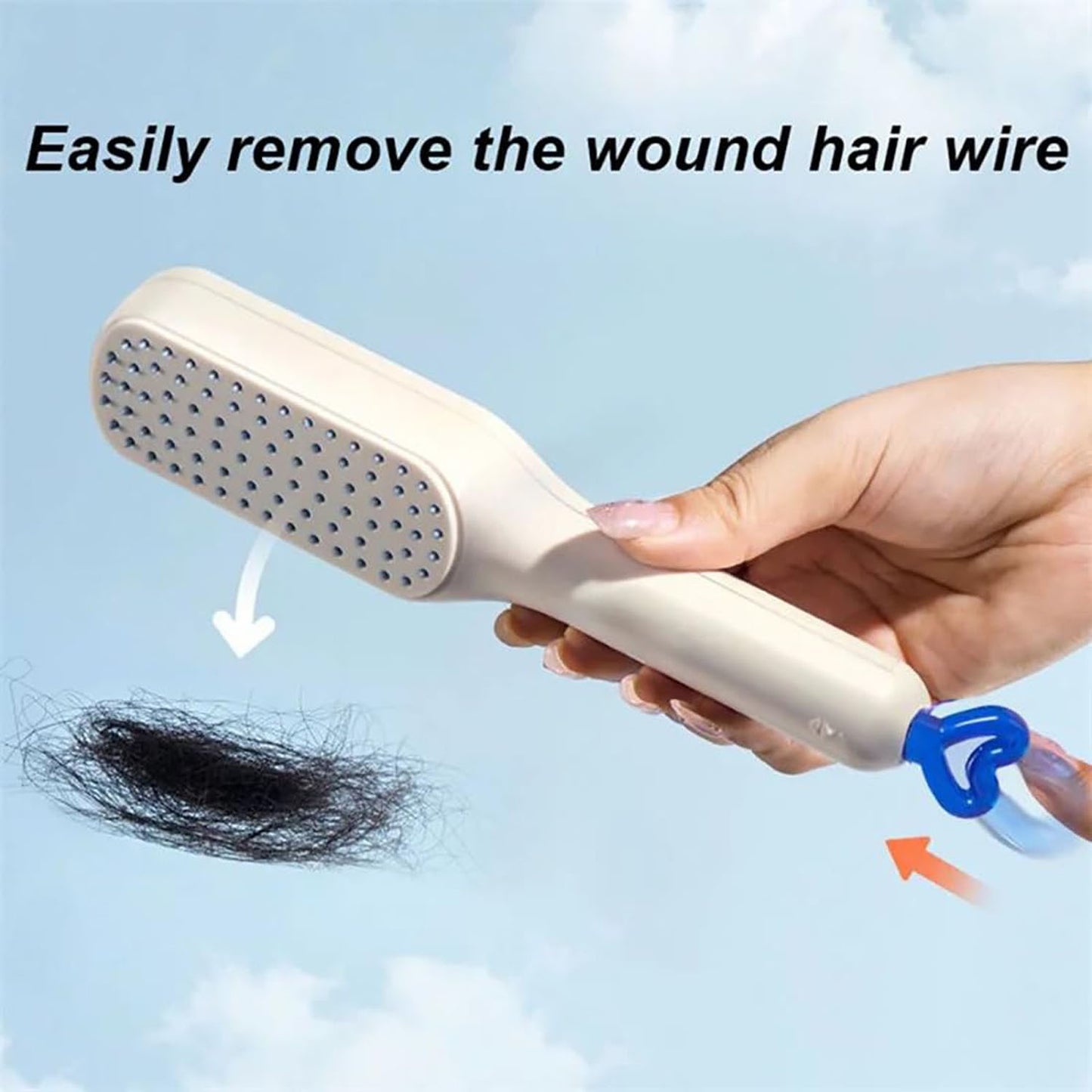 Self-Cleaning Hairbrush, Massage Comb (1 Pc / With Box), Hair accessories