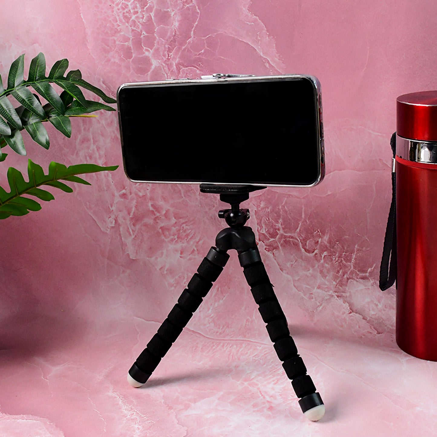 Flexible Mini Tripod Stand with Adjustable Mobile Holder