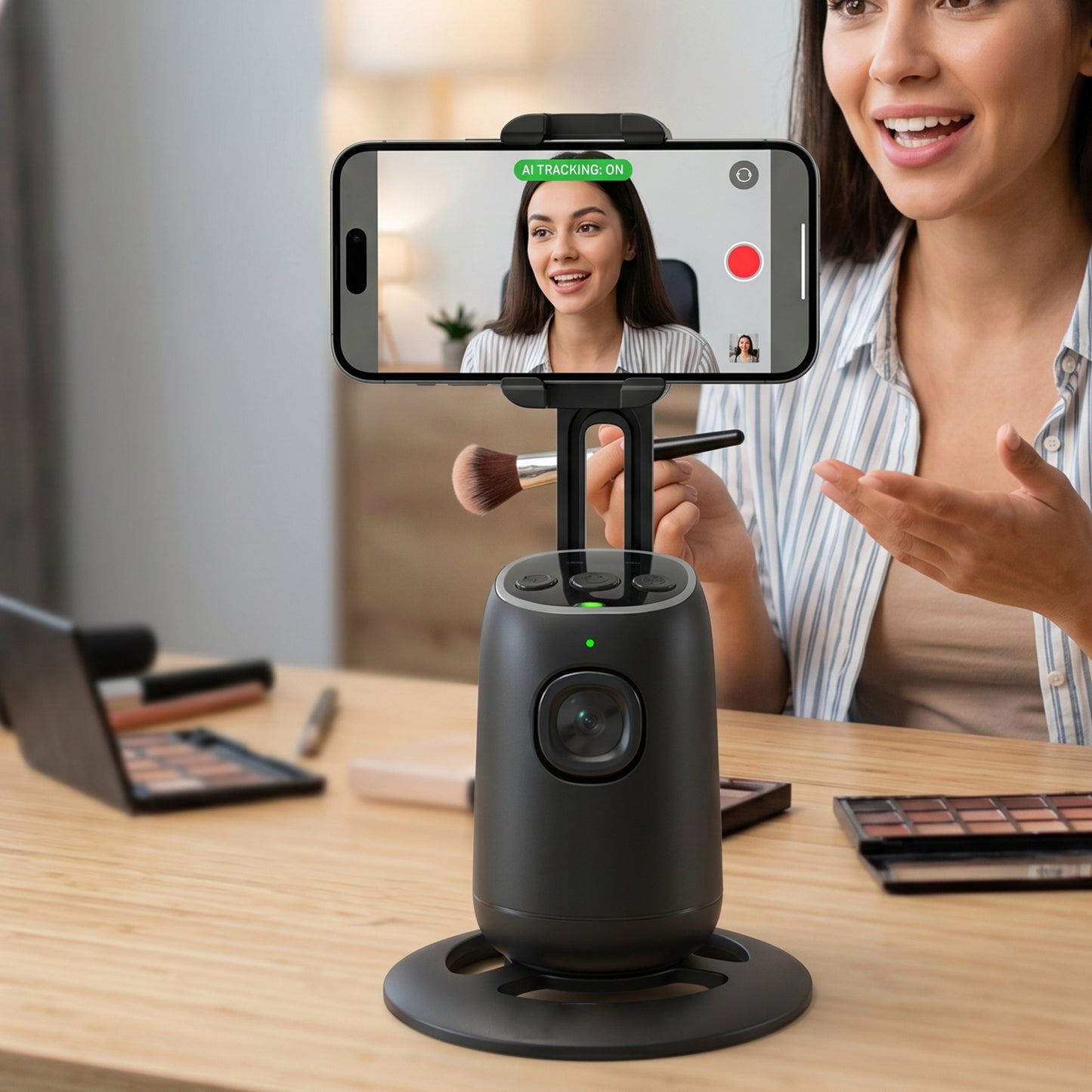 automatic tracking mobile stand for reels and videos