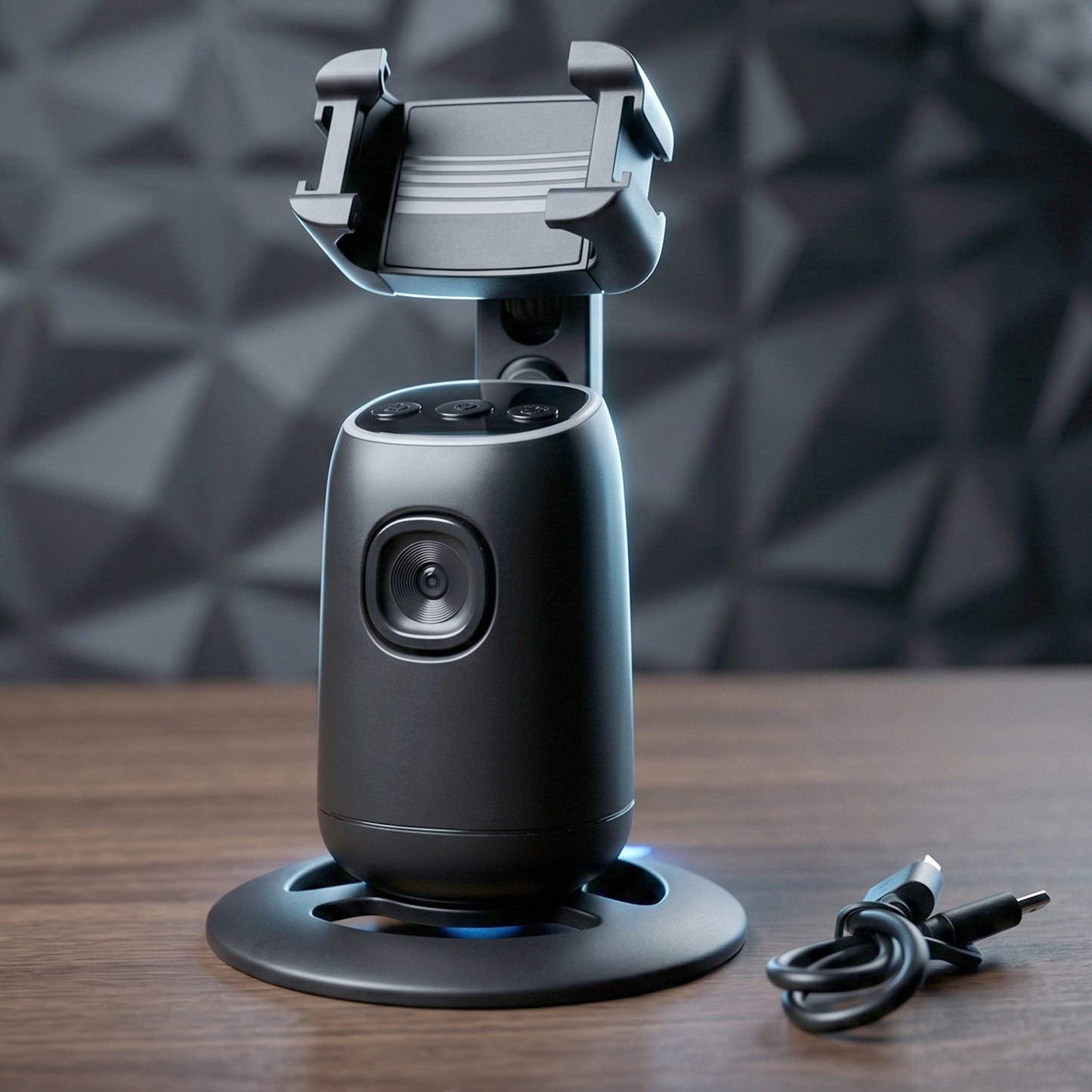 rotating mobile stand for live streaming