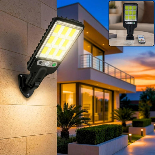 Solar LED Street Light – High Power with Motion Sensor & Remote Control