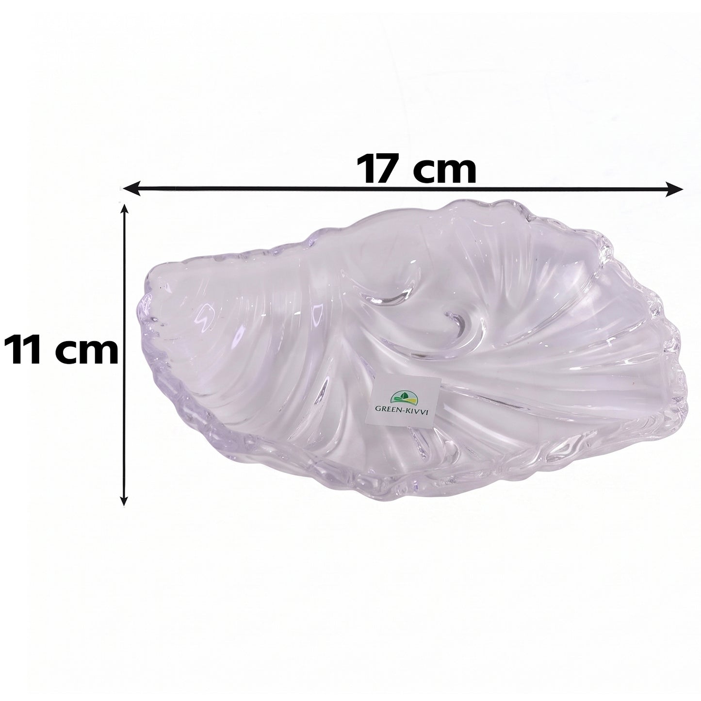 Crystal Glass Turtle with Plate Tray Set for Vastu and Home Decor (2 Pc Set)