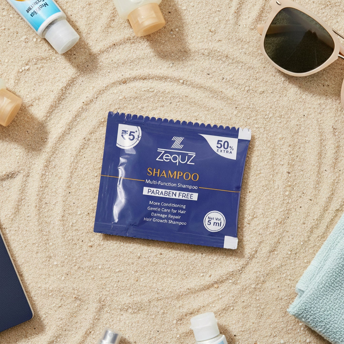 Zequz Paraben-Free Multi-Function Conditioning Shampoo Sachet (5 ML / 1 Pc)