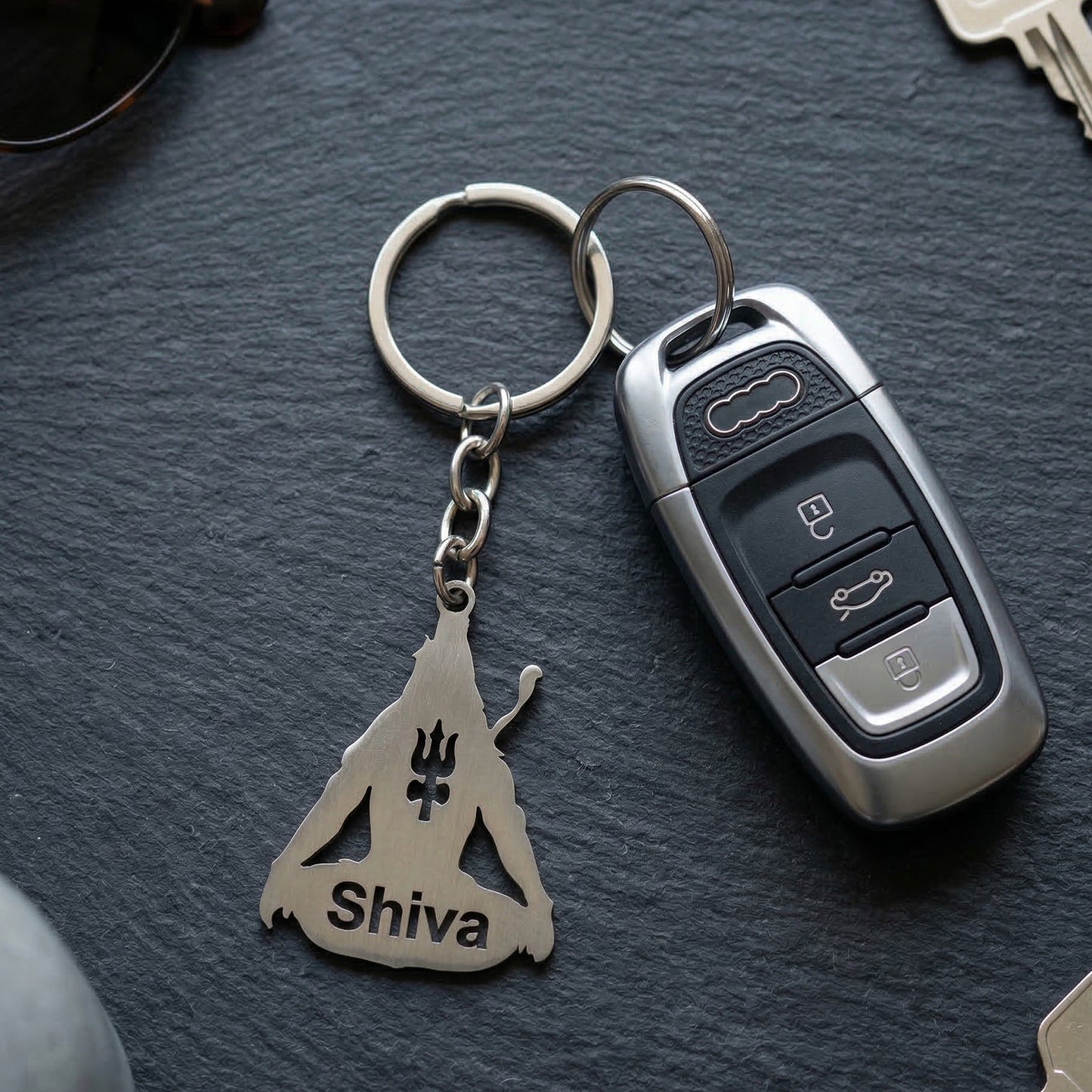hindu devotional shiva keychain