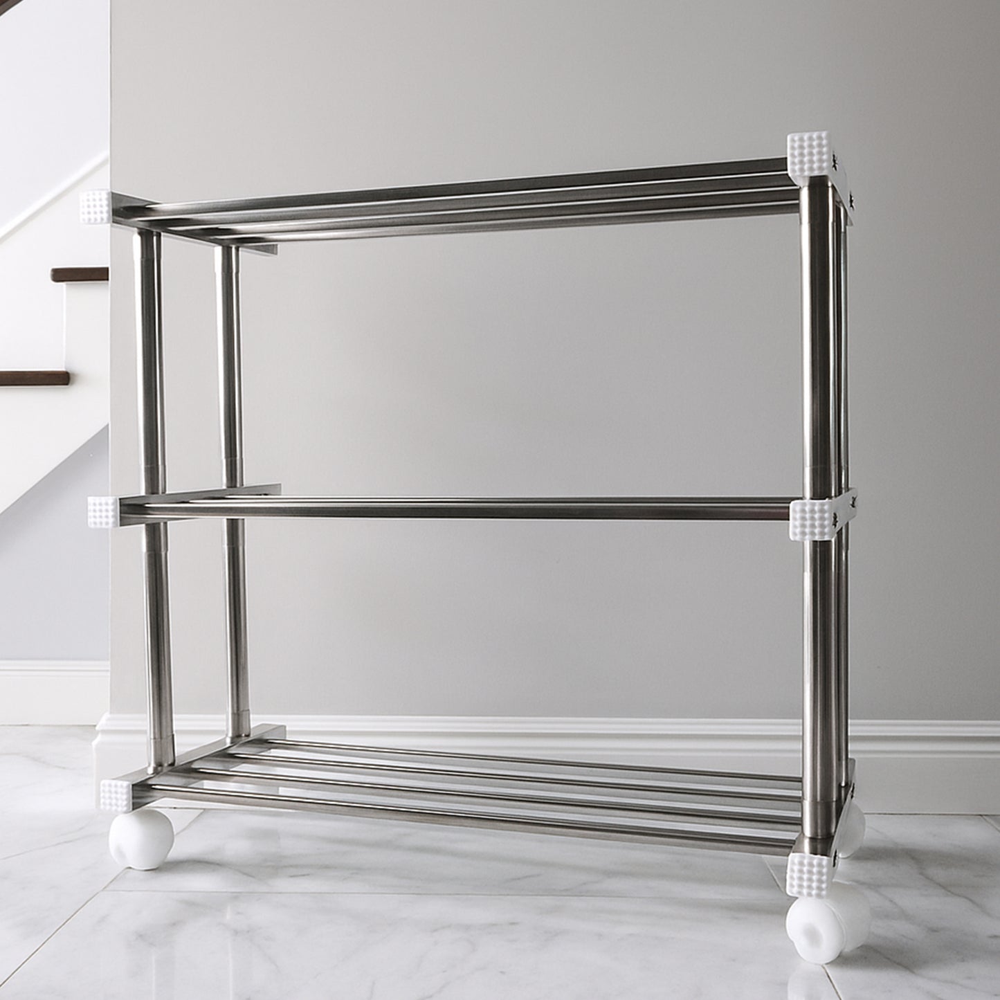 Supermom Stainless Steel Multipurpose Shoe & Storage Rack - (1 pc)