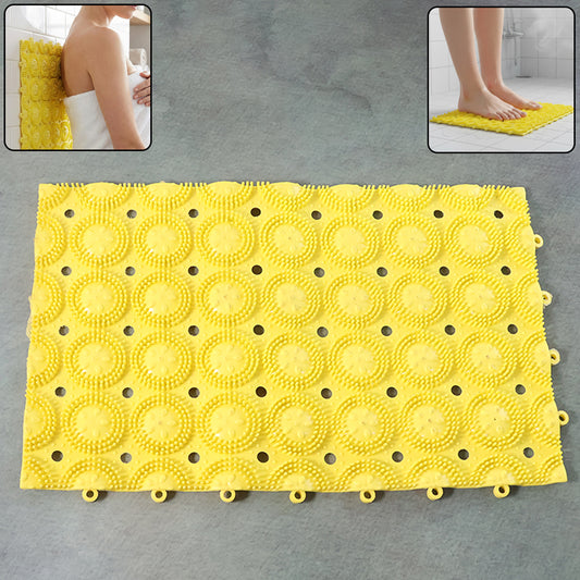 Multipurpose Anti-Slip Bathroom Massage Mat with Suction Cups (33 × 21 cm)