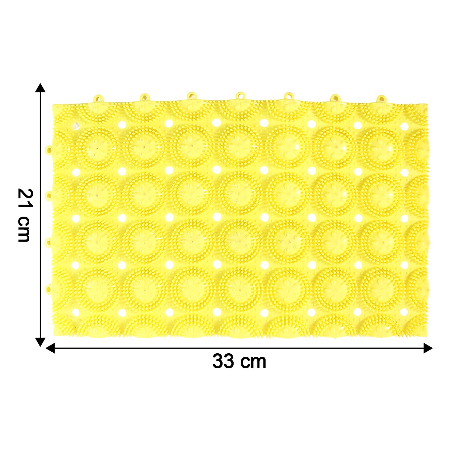 Multipurpose Anti-Slip Bathroom Massage Mat with Suction Cups (33 × 21 cm)