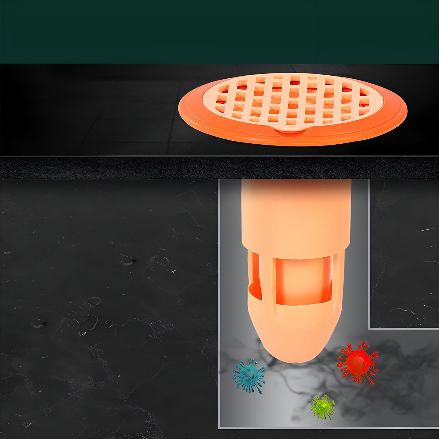 Bathroom & Kitchen Plastic Drain Strainer (1 Pc)