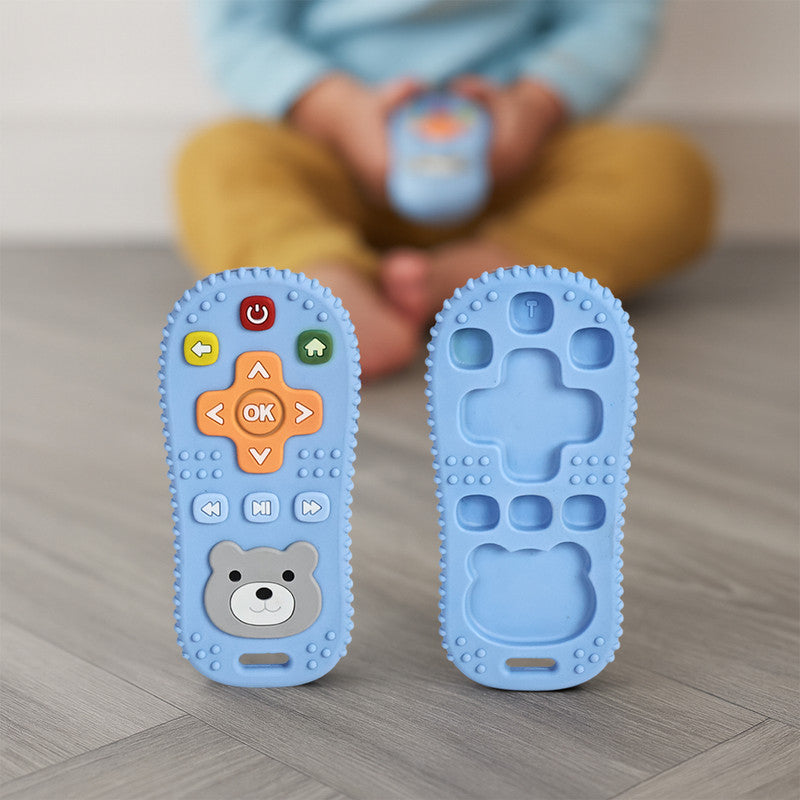 Baby Silicone Remote Control Shaped Teether Toy – Soft, Safe, and Colorful Teething Aid for Infants