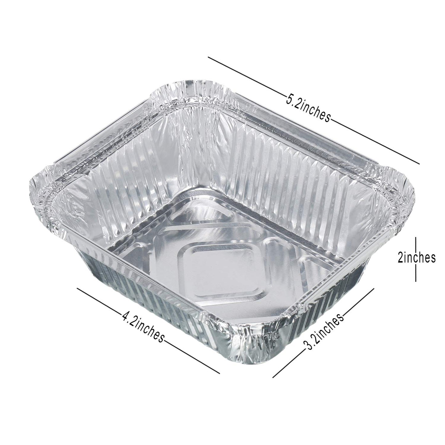Freshee Aluminium Food Container with Lid — 450 ml — 10 Pc
