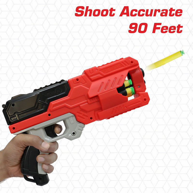 Aditi 6-Dart Slam-Fire Toy Gun for Kids with Rotating Drum & Long-Range Shooting Power