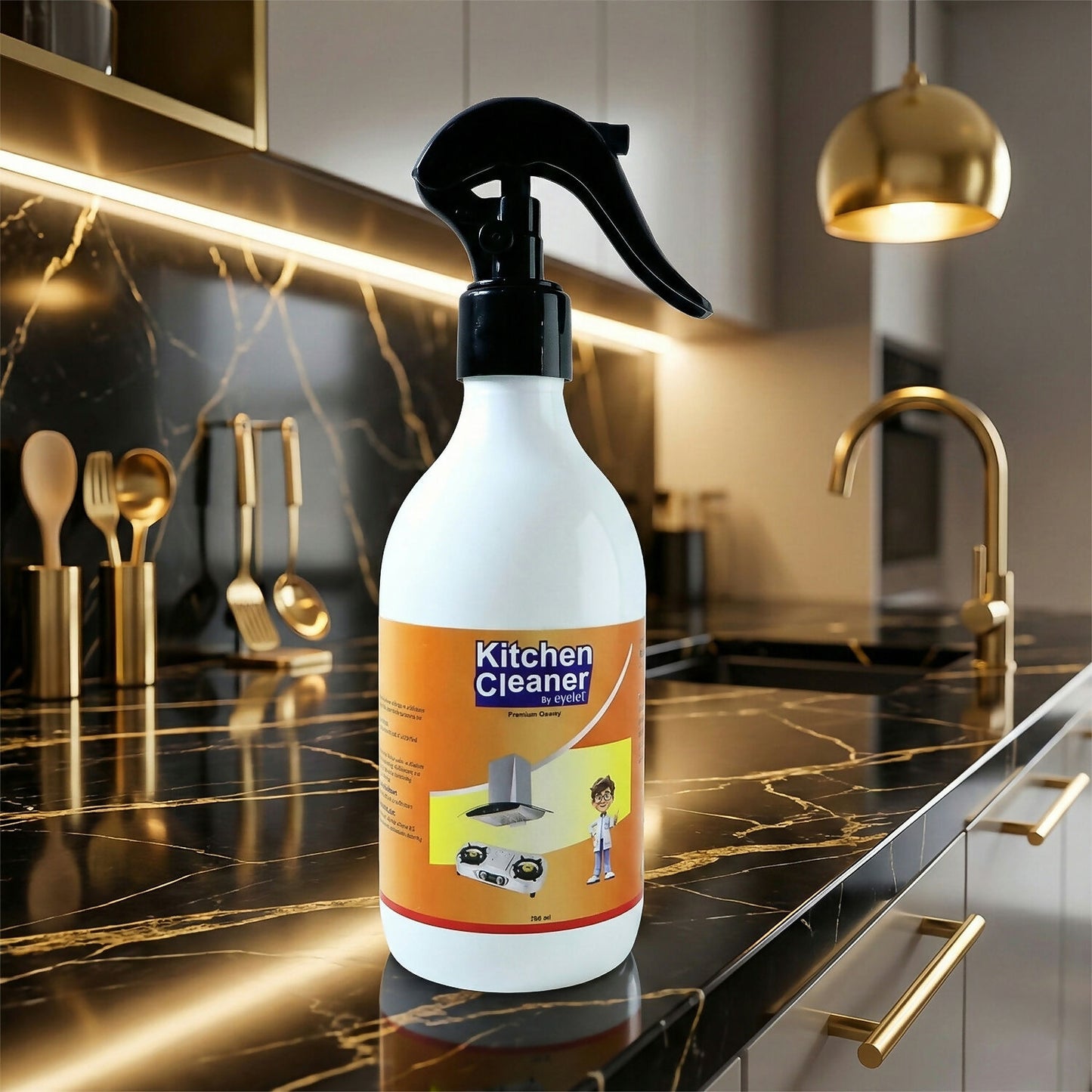 Eyelet Kitchen Cleaner Chimney, Countertops & Appliances Grease & Oil Stain Remover (300Ml)
