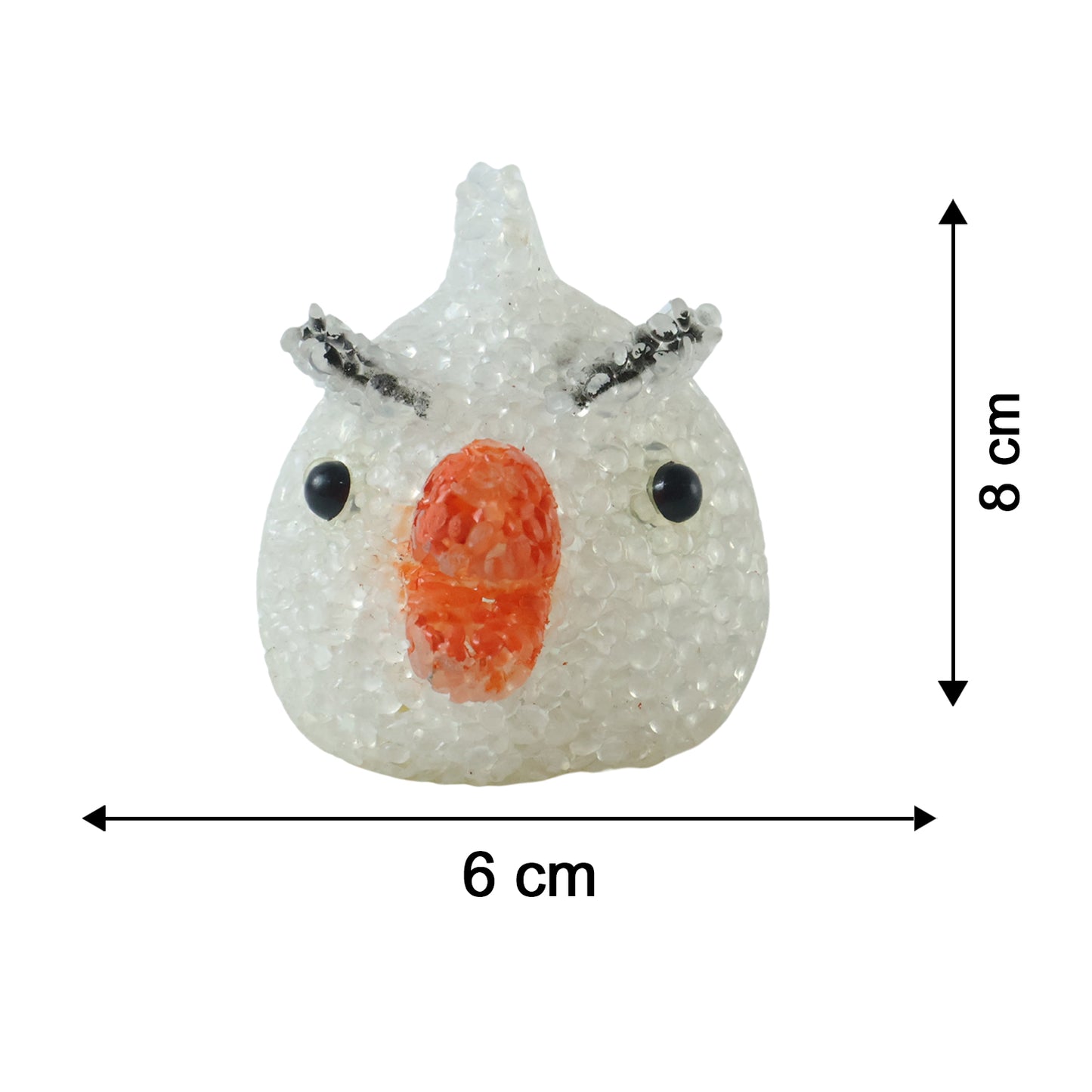 Cartoon Chick Shape LED Night Lamp Crystal Texture Warm Glow (1 Pc)