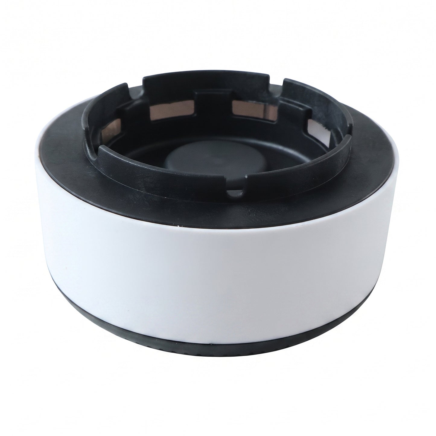 Smokeless push down ashtray on white background