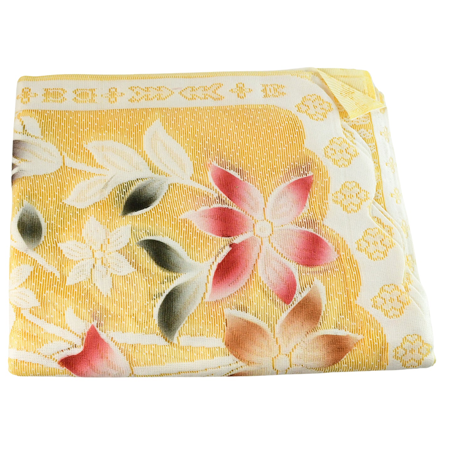 Elegant Floral Sofa Protector Cover - (1 Pc / 139x28 Inch)