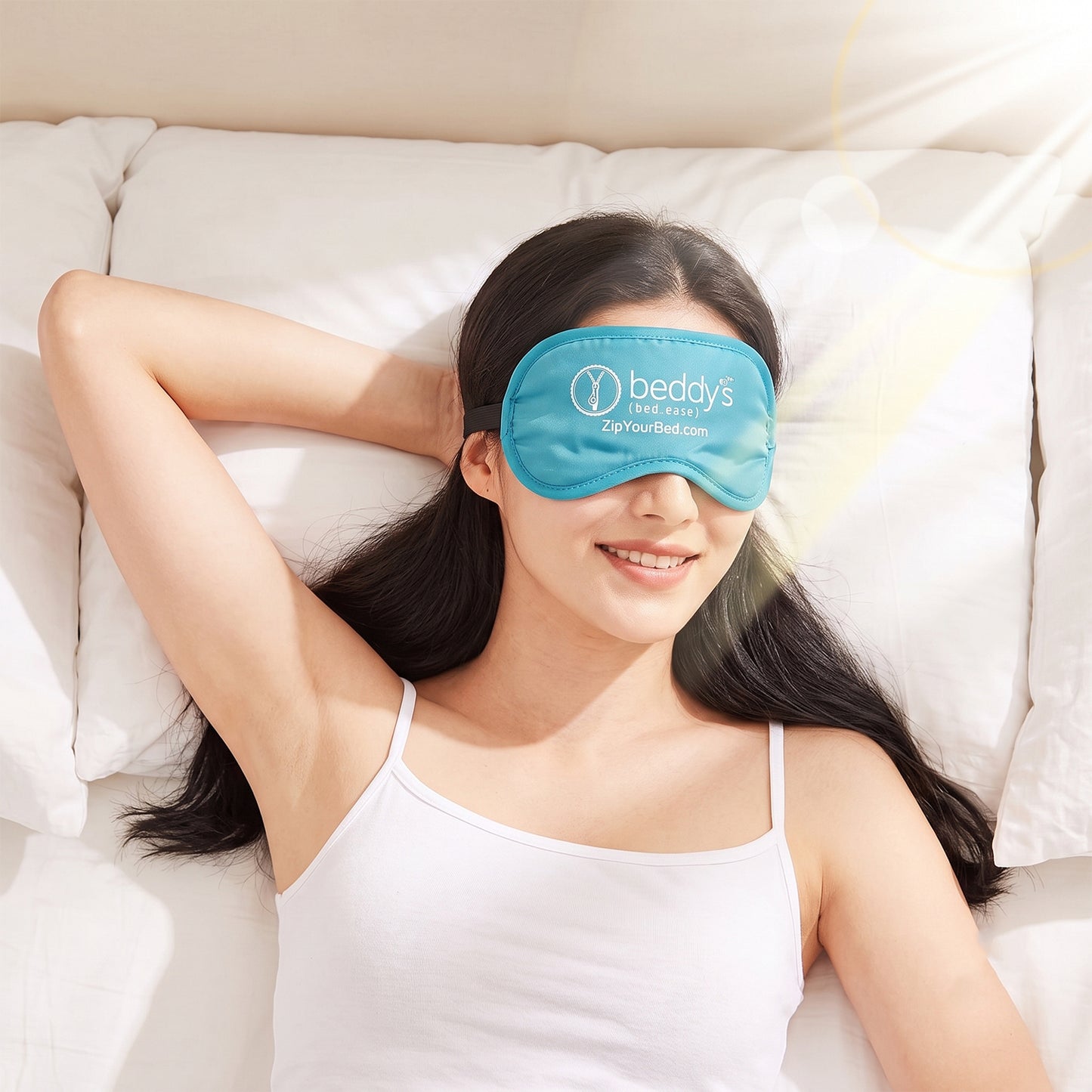 Soft Sleep Eye Mask Light Blocking Padded Eye Cover with Elastic Strap (1 Pc)