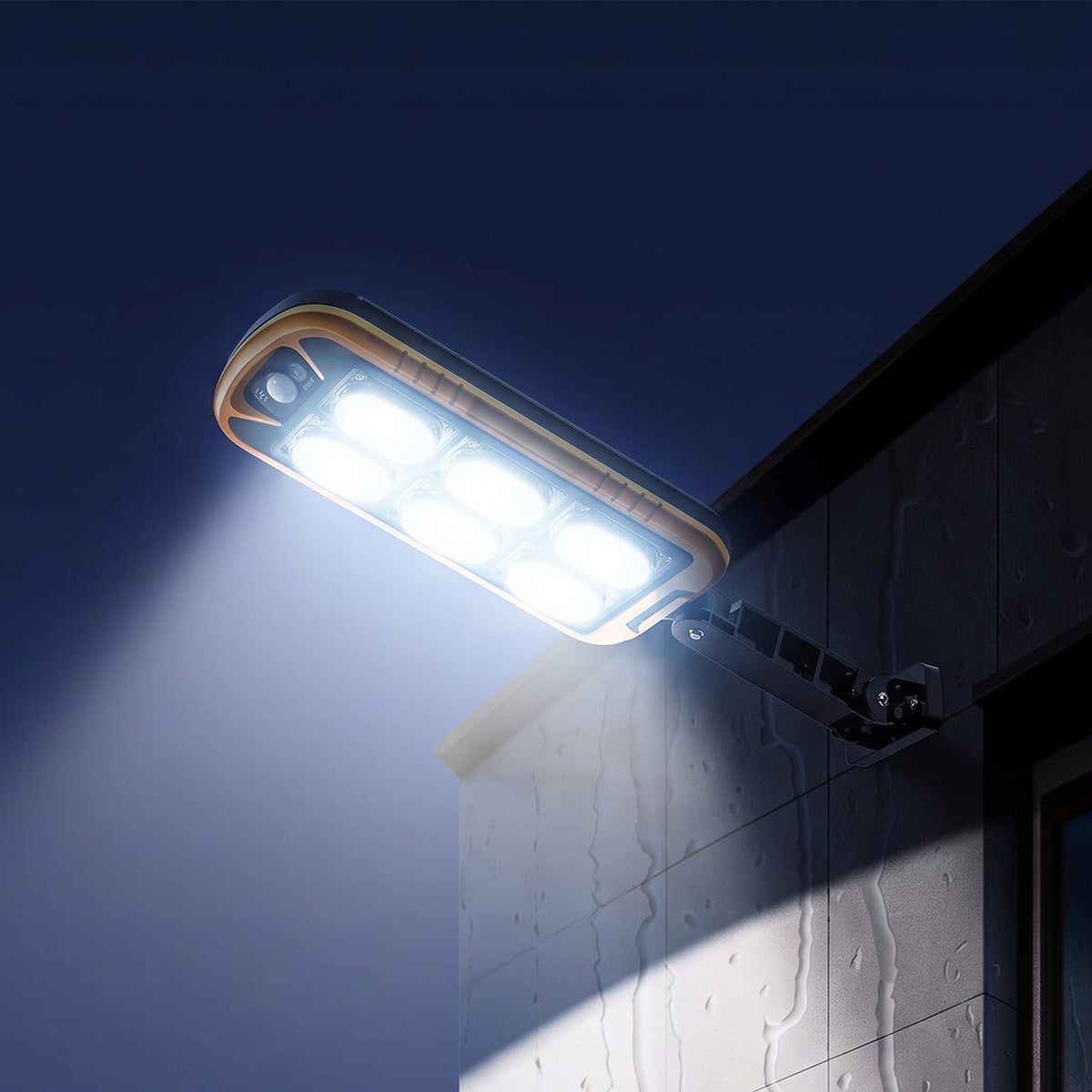 Solar LED Motion Sensor Wall Light with Remote Waterproof Outdoor
